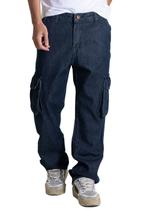 Calça Jeans Sawary Relaxed - 282772 - Azul br 44 Calça Jeans Sawary Relaxed - 282772 - Azul br 44