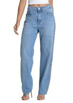 Calça Jeans Sawary Reta Brilho - 284011 - Azul mediobr 44 Calça Jeans Sawary Reta Brilho - 284011 - Azul mediobr 44