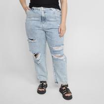 Calça Jeans Sawary Slouchy Plus Size Feminina