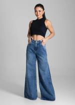Calça Jeans Sawary Super Wide Leg 281790 Calça Jeans Sawary Super Wide Leg 281790