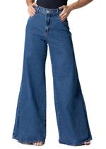Calça Jeans Sawary Super Wide Leg - 282149 - Azul mediobr 44