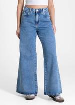 Calça Jeans Sawary Super Wide Leg Petit -283779 - Azul 46