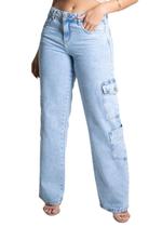 Calça Jeans Sawary Wide Leg - 277276 Azul