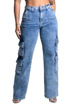 Calça Jeans Sawary Wide Leg - 277786 Azul