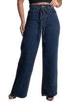 Calça Jeans Sawary Wide Leg - 279431 Azul Calça Jeans Sawary Wide Leg - 279431 Azul