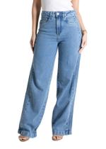 Calça Jeans Sawary Wide Leg - 279937 Azul Calça Jeans Sawary Wide Leg - 279937 Azul