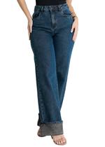 Calça Jeans Sawary Wide Leg - 280251 Azul