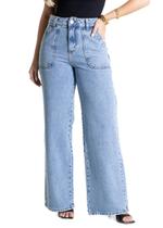 Calça Jeans Sawary Wide Leg - 281135 - Azul claro 44