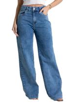 Calça Jeans Sawary Wide Leg - 281592 - Azul claro 36 Calça Jeans Sawary Wide Leg - 281592 - Azul claro 36