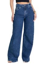 Calça Jeans Sawary Wide Leg - 281673 - Azul medio 38