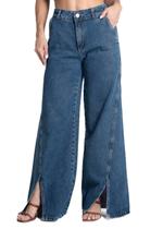 Calça Jeans Sawary Wide Leg - 281716 - Azul 44
