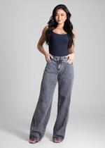Calça Jeans Sawary Wide Leg - 282667 - Pretobr 42 Calça Jeans Sawary Wide Leg - 282667 - Pretobr 42