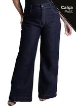 Calça Jeans Sawary Wide Leg Petit - 279783 Azul Calça Jeans Sawary Wide Leg Petit - 279783 Azul