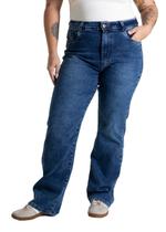 Calça Jeans Sawary Wide Leg Petit - 279965 Azul Calça Jeans Sawary Wide Leg Petit - 279965 Azul