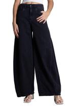 Calça Jeans Sawary Wide Leg Petit - 283524 - blackbr 44