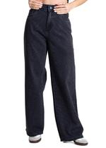 Calça Jeans Sawary Wide Leg Petit Brilho - 283573 - Black 46 Calça Jeans Sawary Wide Leg Petit Brilho - 283573 - Black 46