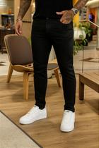 Calça Jeans Skinny Básica Preta para Mulheres