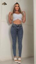 Calça Jeans Skinny Cintura Alta Modeladora