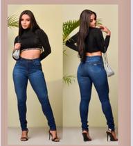 Calça jeans skinny cintura intermediária