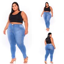 Calça Jeans Skinny Claro Plus Size