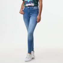 Calça Jeans Skinny com Used e Tank, Mini Fenda Biotipo