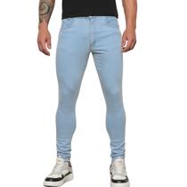 Calça Jeans Skinny Delave Masculina Azul Claro