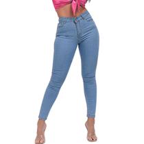 Calça Jeans Skinny Feminina Cintura Alta