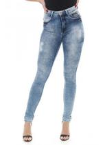 Calça Jeans Skinny Feminina Power Strech Levanta Bumbum