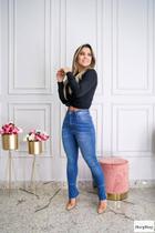 Calça Jeans Skinny Fenda Lateral