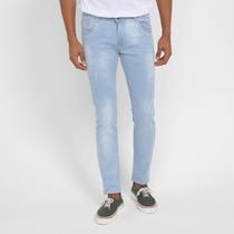 Calça Jeans Skinny Grifle Estonada Masculina