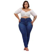 Calça Jeans Skinny Levanta Bumbum Plus Size
