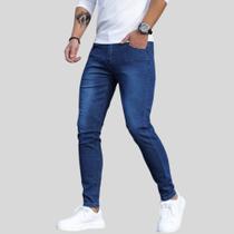 Calça Jeans Skinny Masculina com Elastano Lycra Confortável Calça Jeans Skinny Masculina com Elastano Lycra Confortável