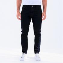 Calça Jeans Skinny Masculina Preta Com Elastano Premium Slim