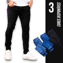 Calça Jeans SKINNY Masculina Slim Elastano Casual Sport 440