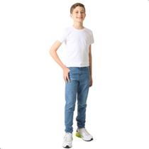 Calça Jeans Skinny Menino Infantil Lycra Juvenil Elastano