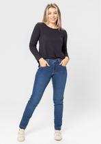 Calça Jeans Skinny Pau a Pique Básica Azul Claro