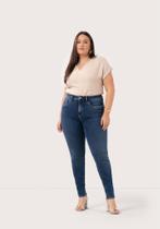 Calça Jeans Skinny Plus Size Chapa Barriga Lunender J0201