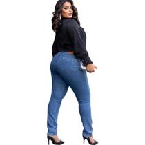 Calça Jeans Skinny Plus Size Feminina Inverno 2023 top