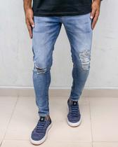 Calça jeans skinny premium media clean - creed jeans