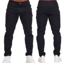 Calça Jeans Skinny Preto com Lycra