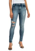 Calça Jeans Skinny Puídos Guess