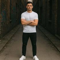 CALÇA Jeans Skinny RASGADA Masculina Slim Elastano Sport 484