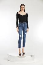 Calça jeans skinny regina destryed all is love