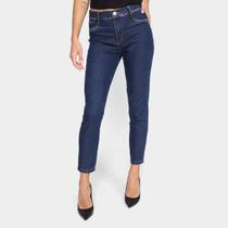 Calça Jeans Skinny Sawary Cintura Média Feminina