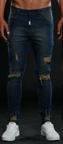 Calça Jeans Skinny (slim) estilo rasgado