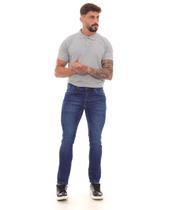 Calça Jeans Slim Fit Masculina Básica 23048 Escura