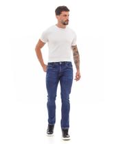 Calça Jeans Slim Fit Masculina Detalhe Bolso 22922 Escura