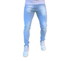 Calça Jeans Slim Fit Masculina Linha Premium Jeans Mesclado