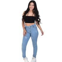 Calça Jeans Slim Juvenil meninas Jeans Claro Premium Do 10 ao 16 Calça Jeans Slim Juvenil meninas Jeans Claro Premium Do 10 ao 16