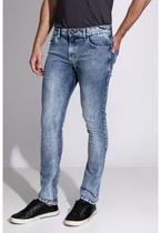 Calça Jeans Slim Straight Guess Azul Claro